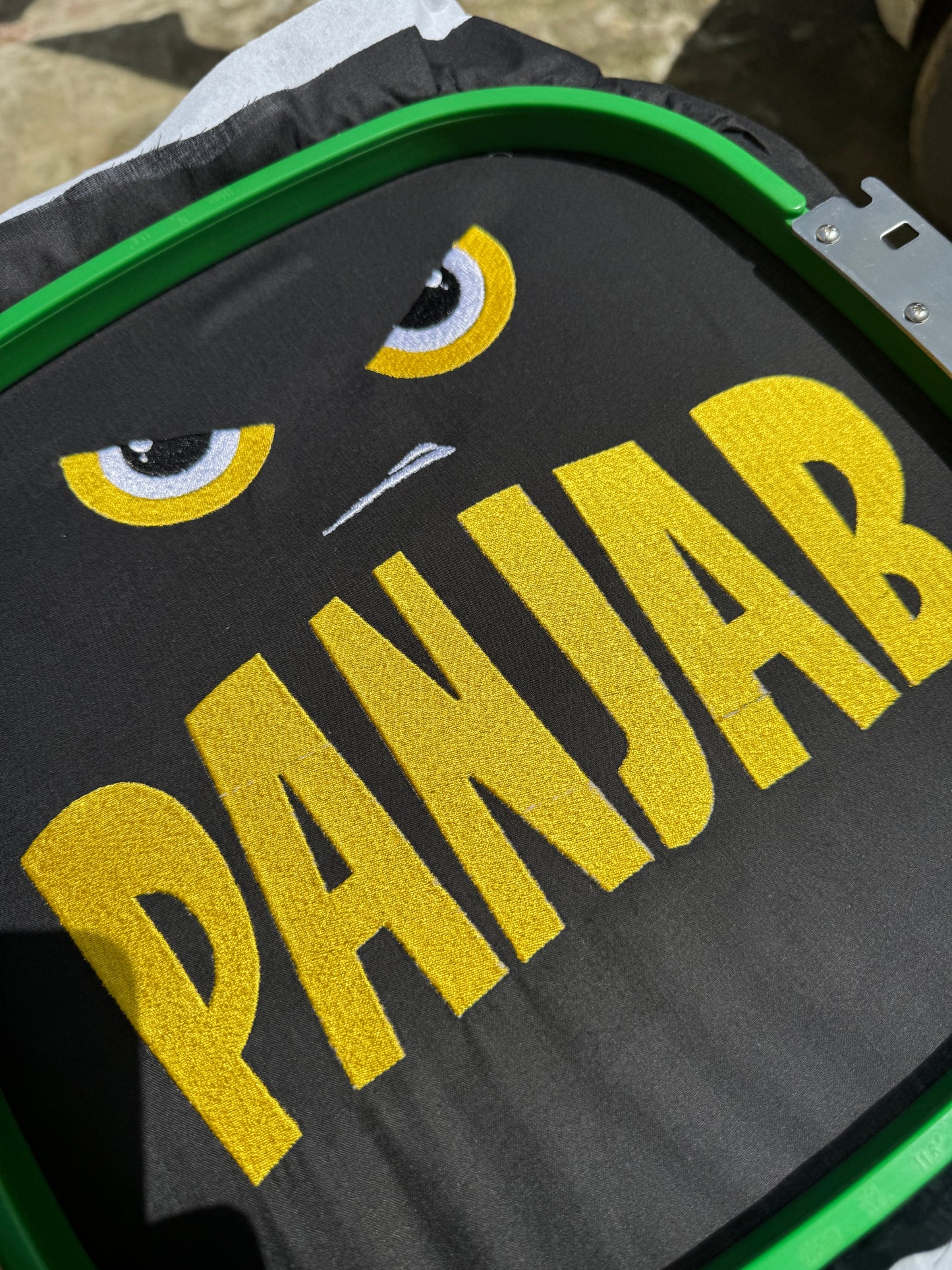 Panjab Angry Eye Embroidery T shirt 🪡