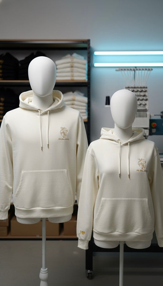 Couple Hoodies Golden heart