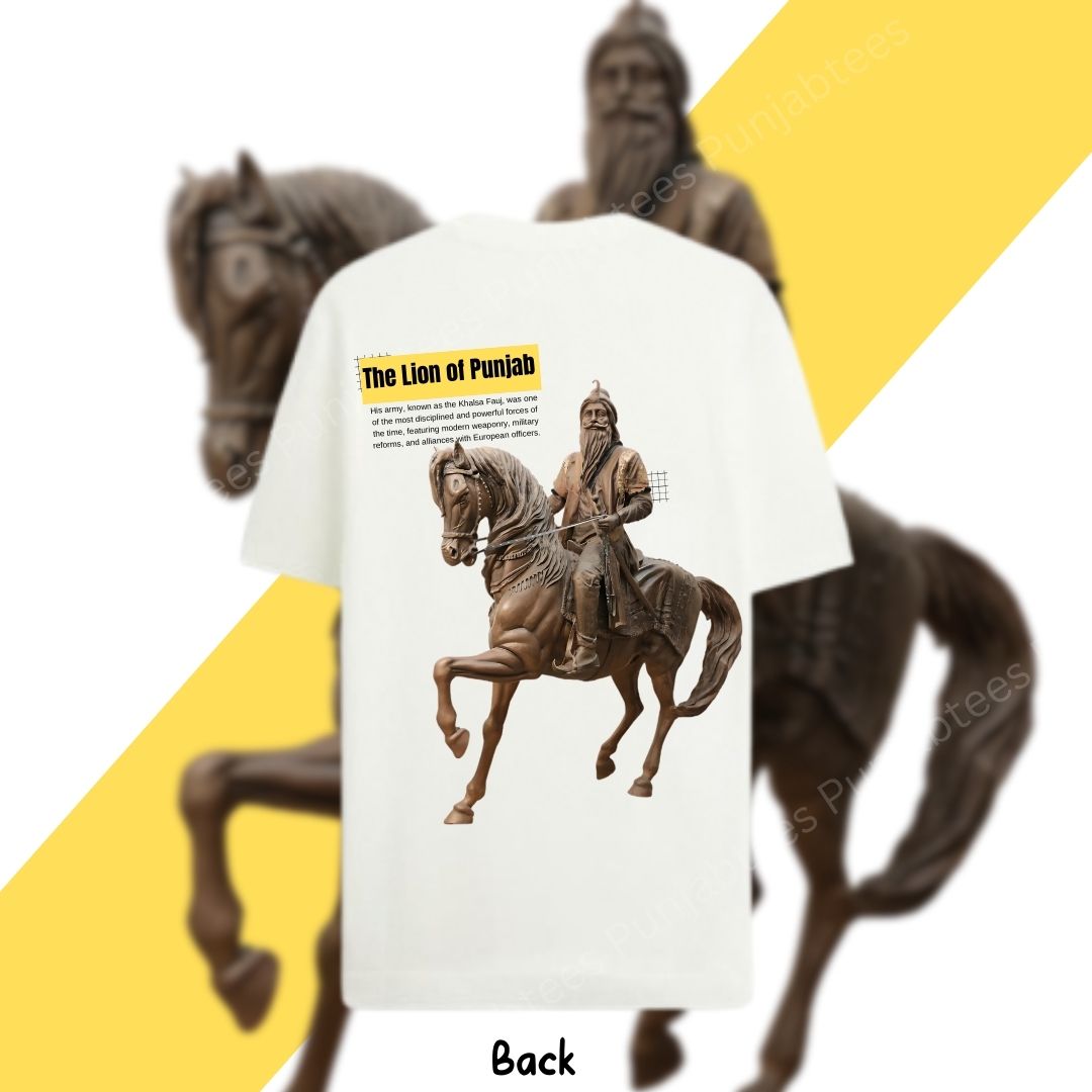 Royal Legacy Off-Shoulder Tee - Maharaja Ranjit Singh Edition