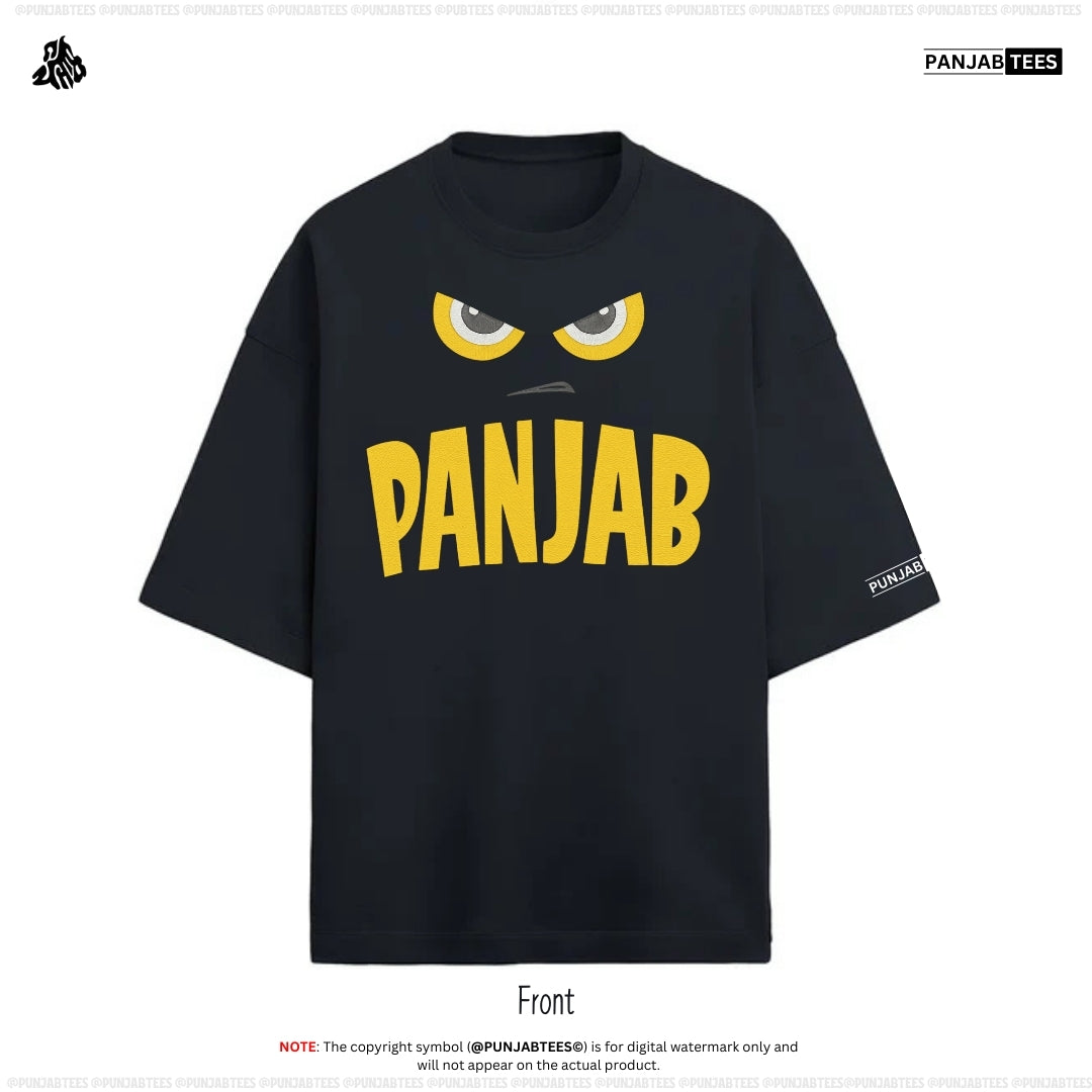 Panjab Angry Eye Embroidery T shirt 🪡