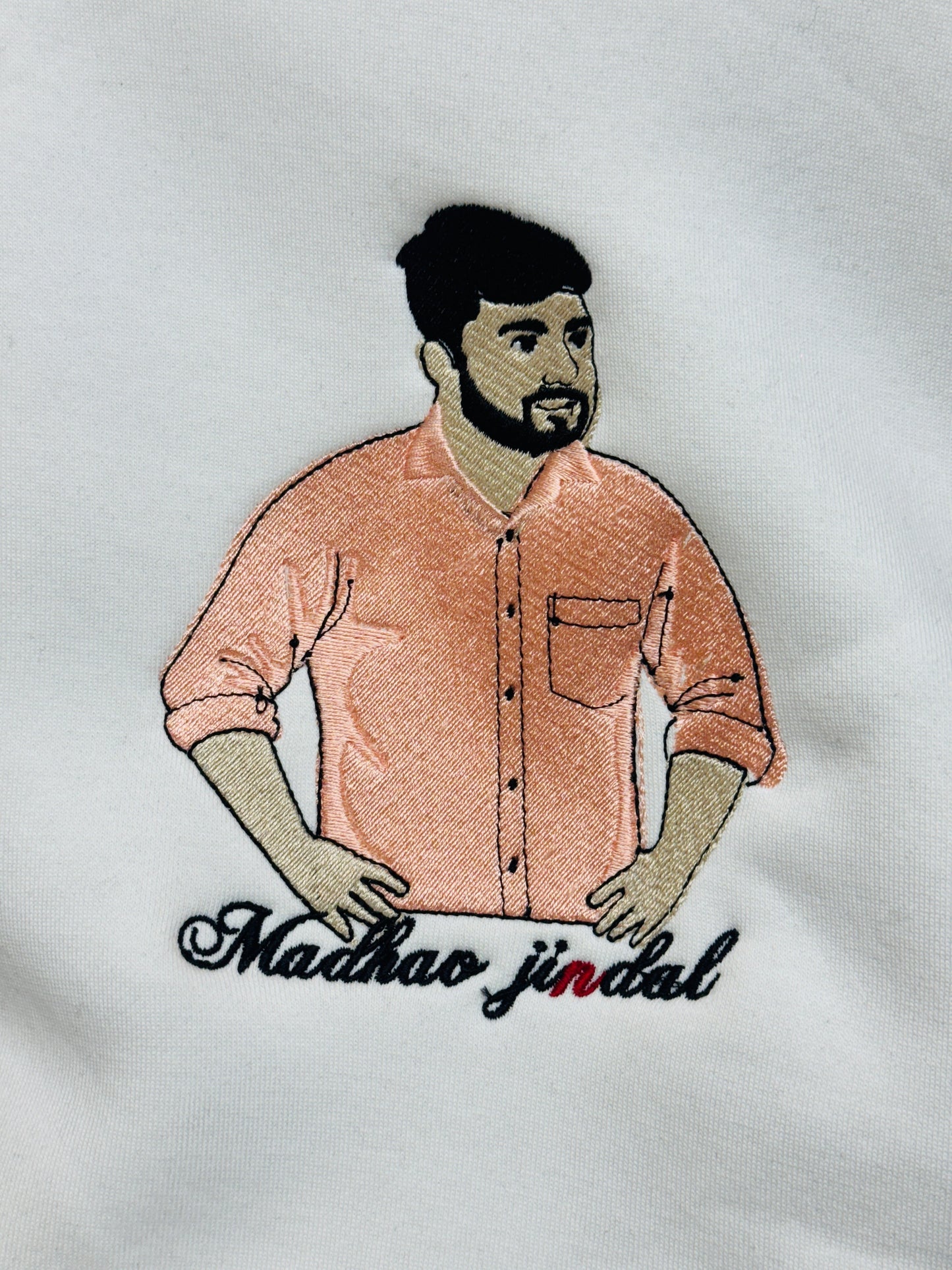 Full portrait – oversized Tshirt |Premium Embroidery | cotton Lycra Stuff
