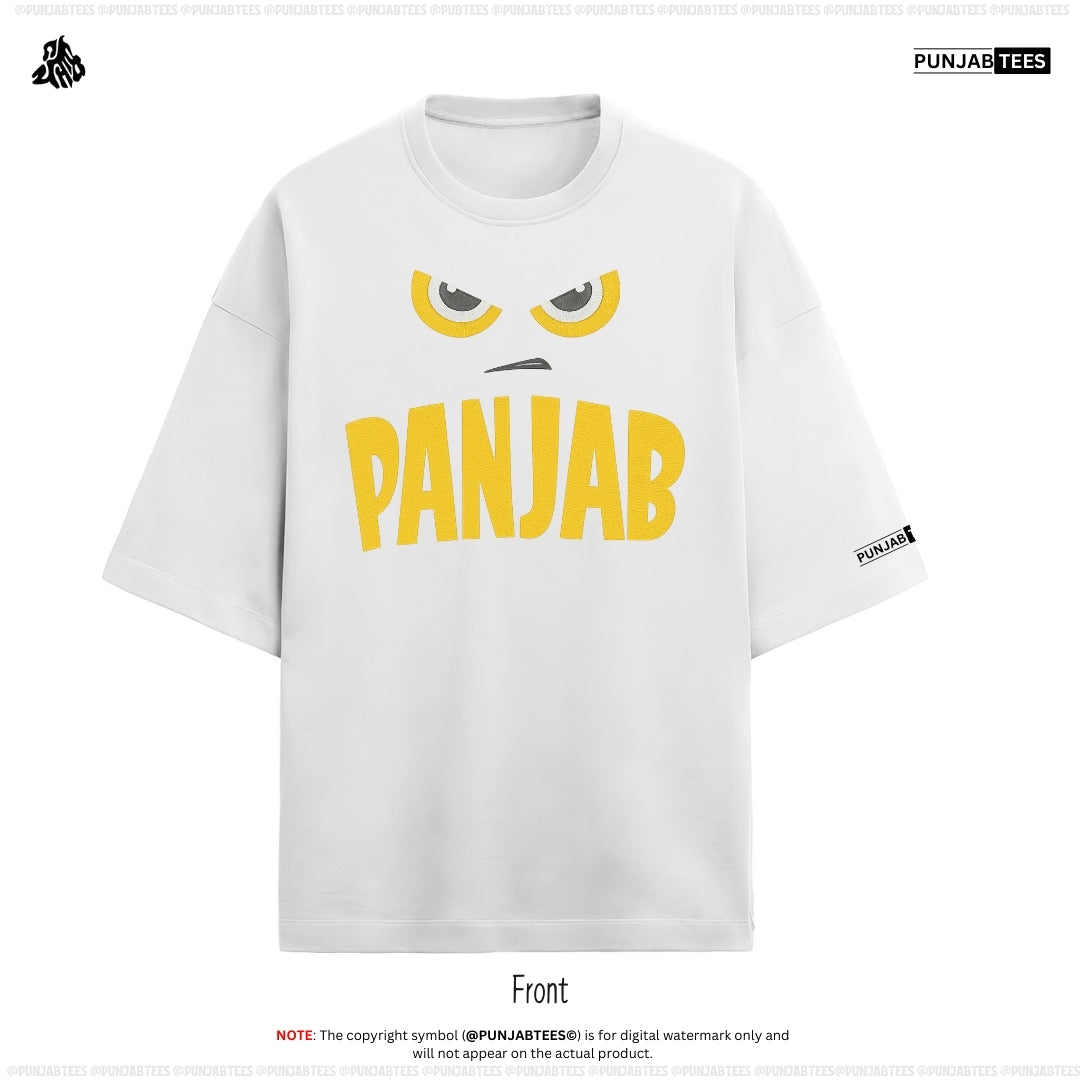 Panjab Angry Eye Embroidery T shirt 🪡