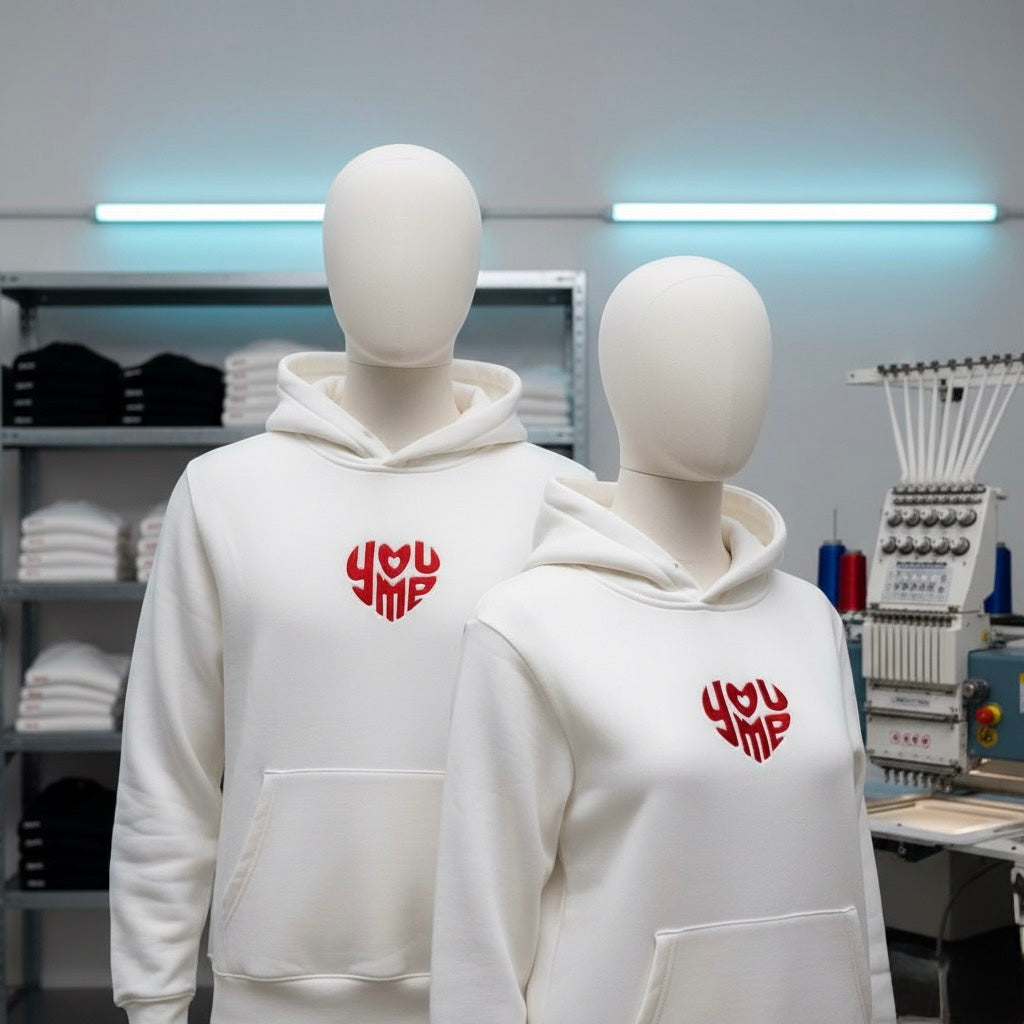 You&Me In Heart Shape Embroidery 🪡