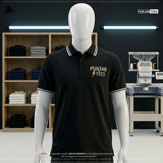 Custom Polo T-Shirt – Regular Fit Premium(Cotton Lycra Matty)| Logo Embroidery Available