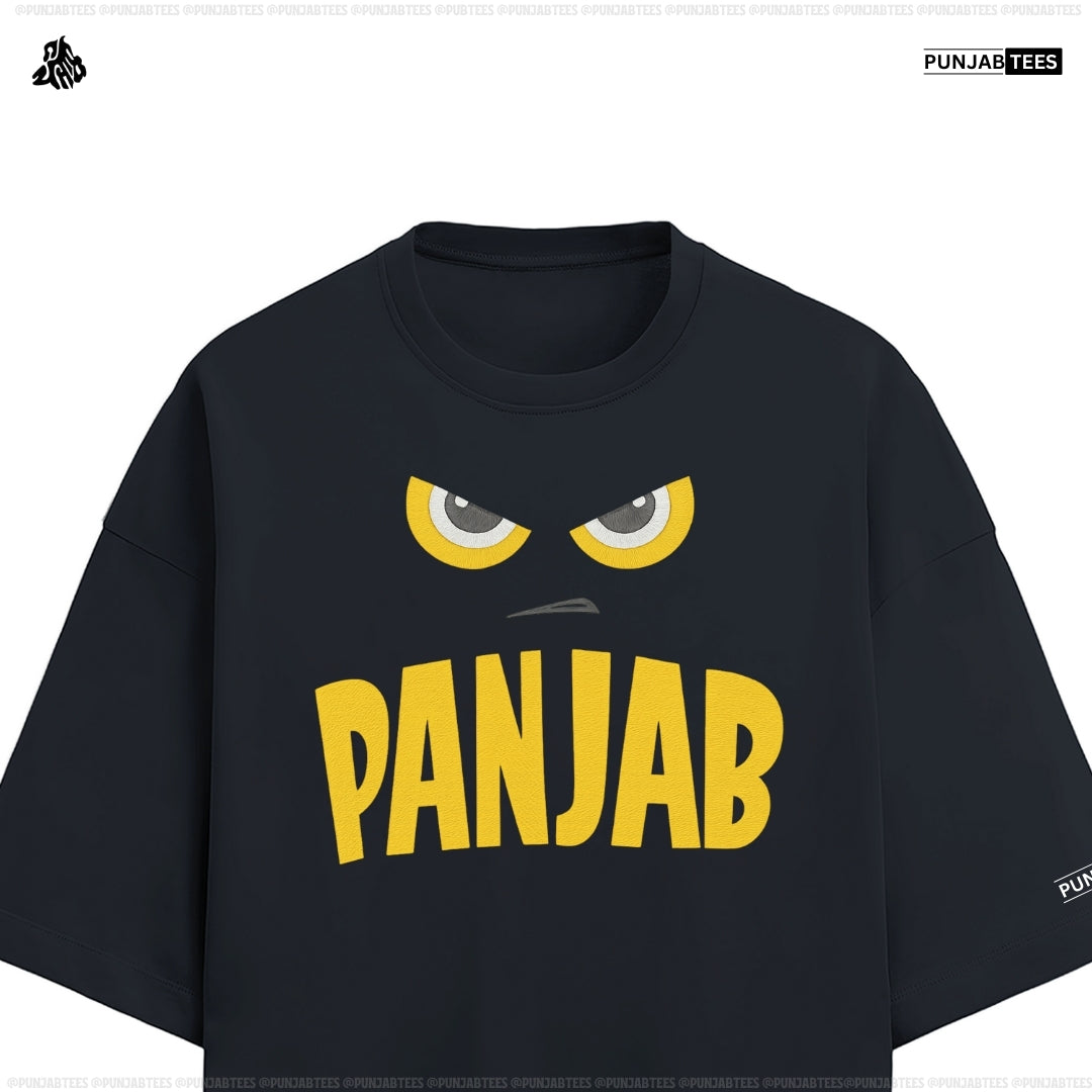 Panjab Angry Eye Embroidery T shirt 🪡