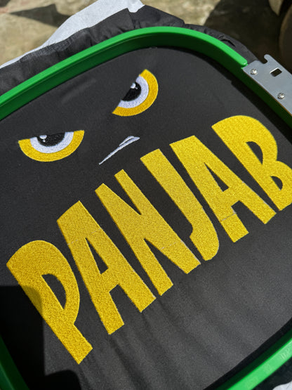 Panjab Angry Eye Embroidery T shirt 🪡