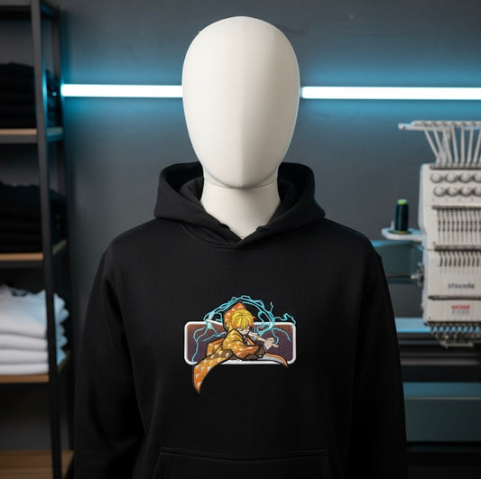 Zenitsu Form Demon Slayer Embroidery 🪡 Hoodie