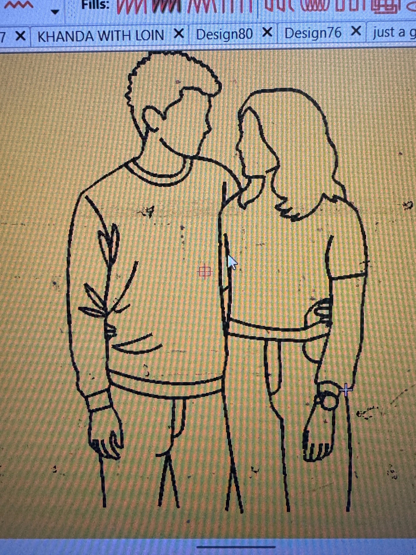 Line Art – oversized Tshirt |Premium Embroidery | cotton Lycra Stuff