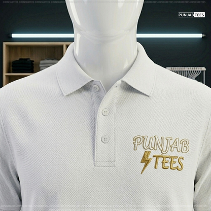(Sap Matty) Custom Polo T-Shirt – Regular Fit | Logo Embroidery (Minimum 5 T-shirt)