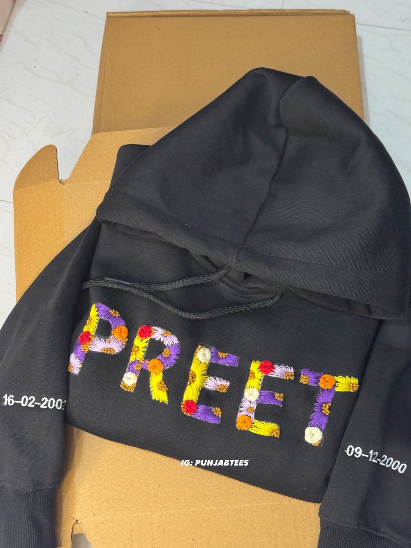 Name Hand Embroidery 🧵 Tshirt