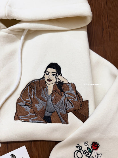 Full portrait – oversized Tshirt |Premium Embroidery | cotton Lycra Stuff