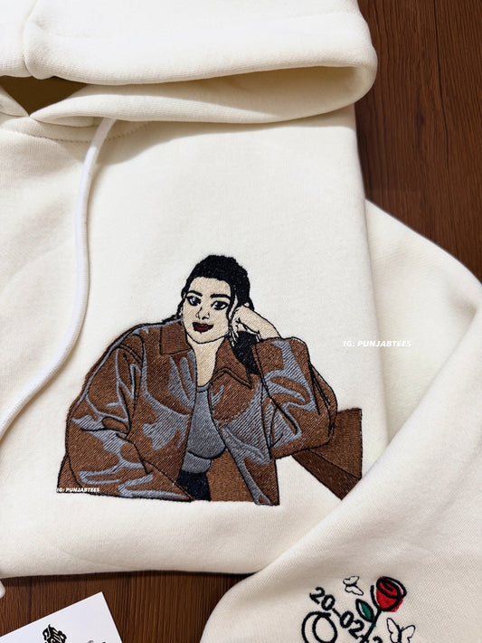 Full portrait – oversized Tshirt |Premium Embroidery | cotton Lycra Stuff