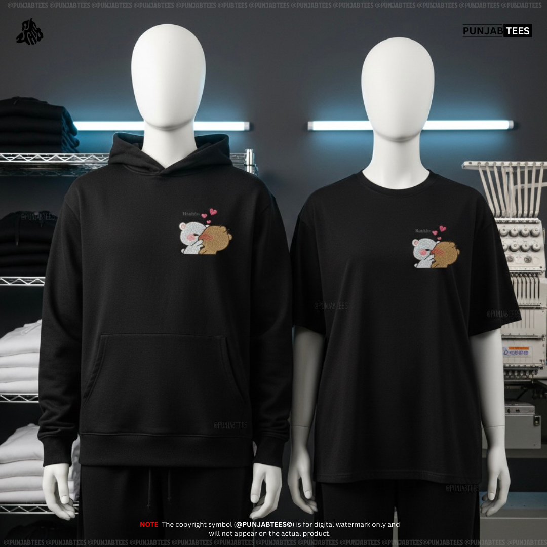 Kissing Embroidery Tshirt