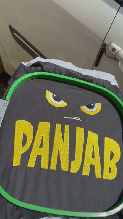 Panjab Angry Eye Embroidery T shirt 🪡