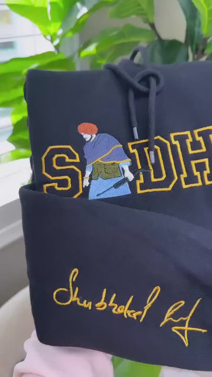 Custom Surname Embroidered Heritage Hoodie • Personalized "First Name" Sleeve Sweatshirt • Punjabi Culture Apparel